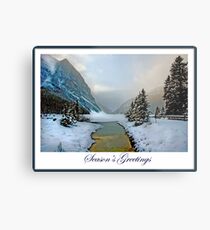 Season's Greeting Card Metal Print