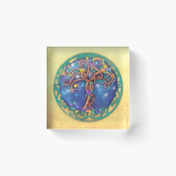 The Magic Tree - Tree of Life Art Acrylic Block