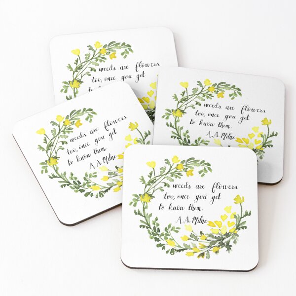 Item preview, Weeds are flowers too wreath with quote designed and sold by MadebyMarion.