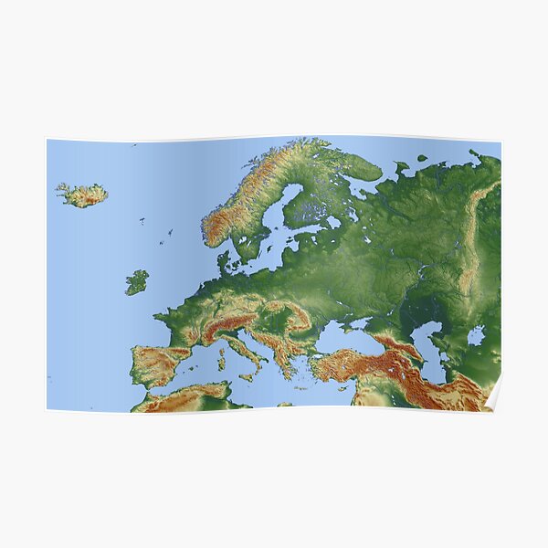 "Map of Europe without UK" Poster for Sale by Goath Redbubble