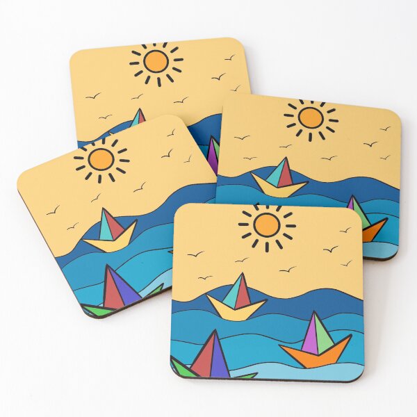 Item preview, Boats in the ocean, sunny day   designed and sold by Budoorsaeedoo.