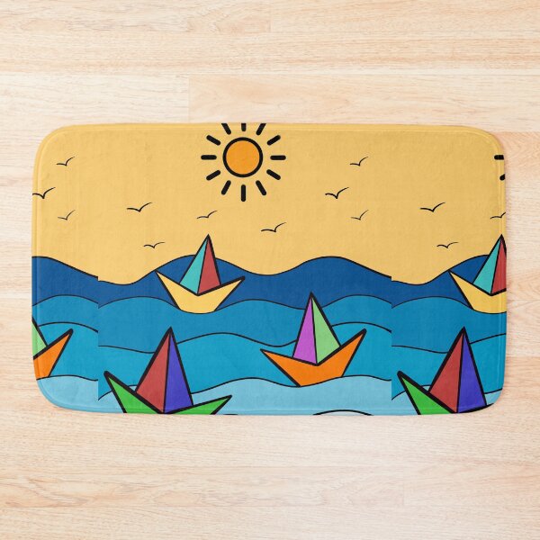 Item preview, Boats in the ocean, sunny day   designed and sold by Budoorsaeedoo.
