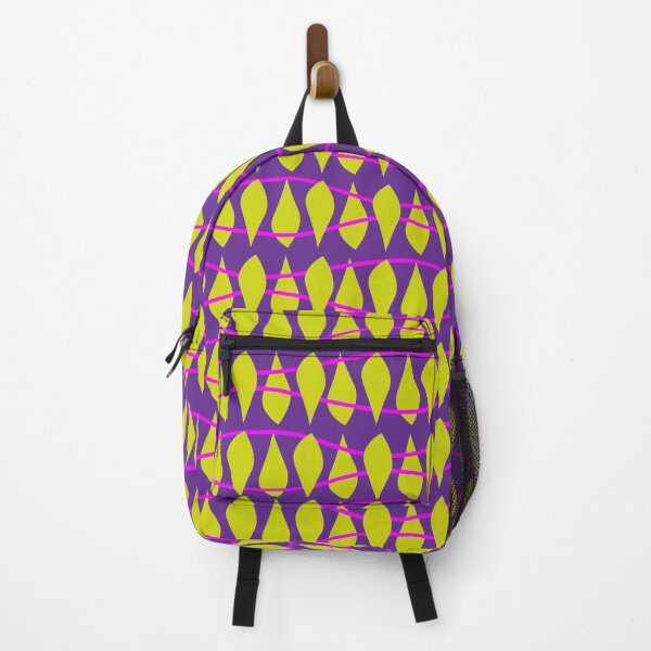 Item preview, Wild Seashore fashion print, medium-scale digital abstract, lime with pink on purple designed and sold by Susan Marie Williams.
