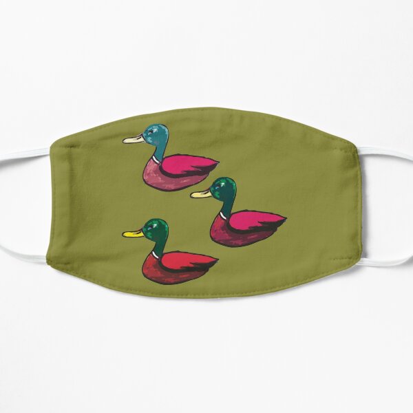 Duck Pattern Face Masks Redbubble - new duck texture id roblox