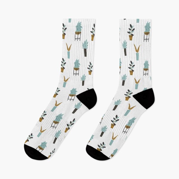 Item preview, House plants in pots pattern designed and sold by YuliaBanana.