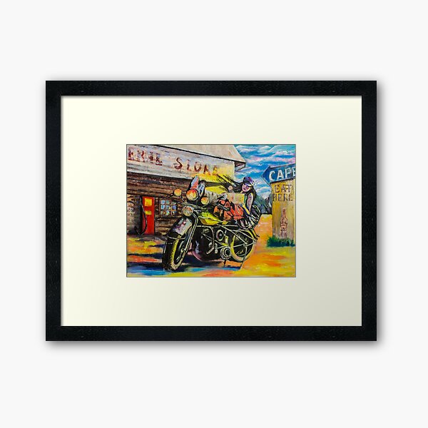 David Uhl in vivid Framed Art Print