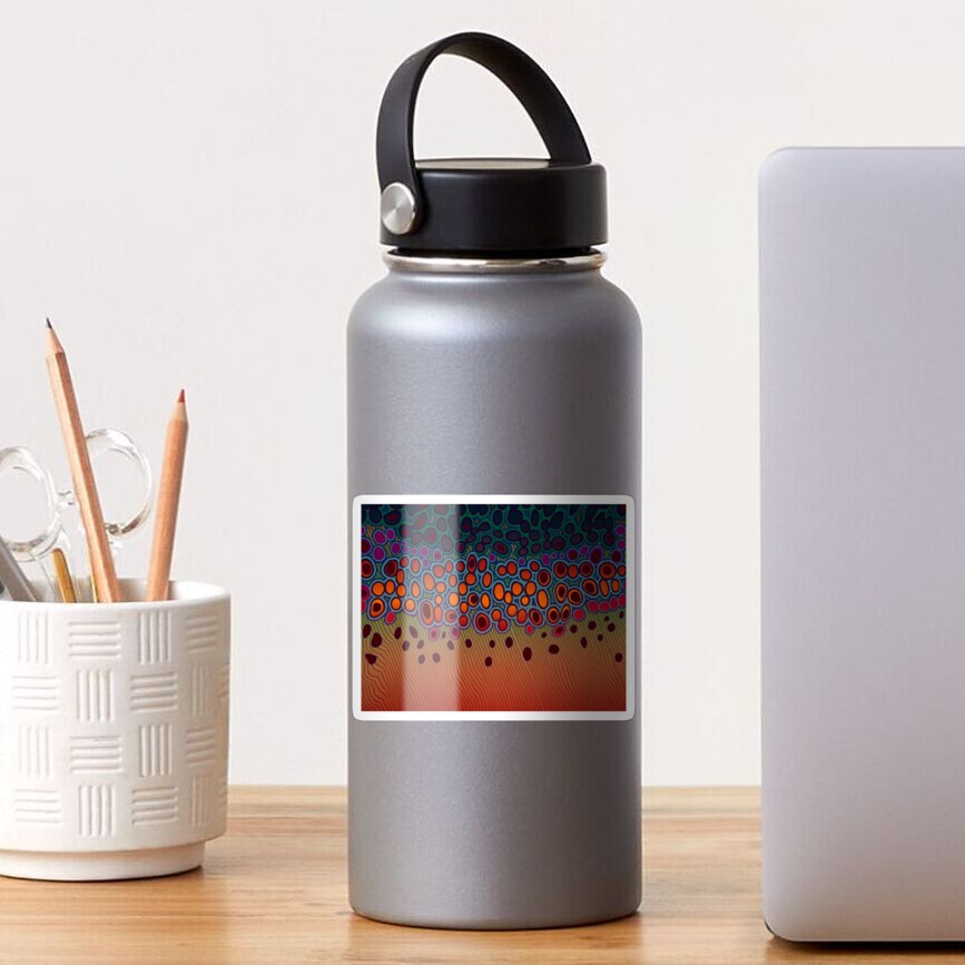 Vista previa del artículo con la obra «Pegatina brillante», diseñado y vendido por MikaelJenei.