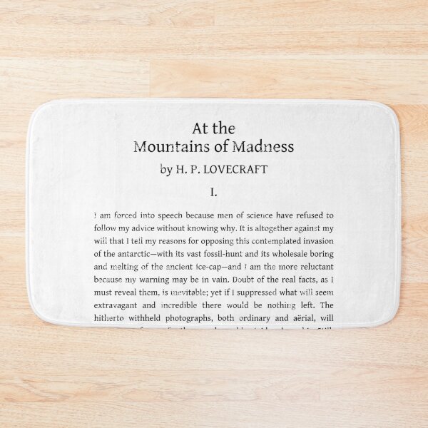 Item preview, MOUNTAINS OF MADNESS EXCERPT designed and sold by Madjack Tees Kiwi SuperStore.