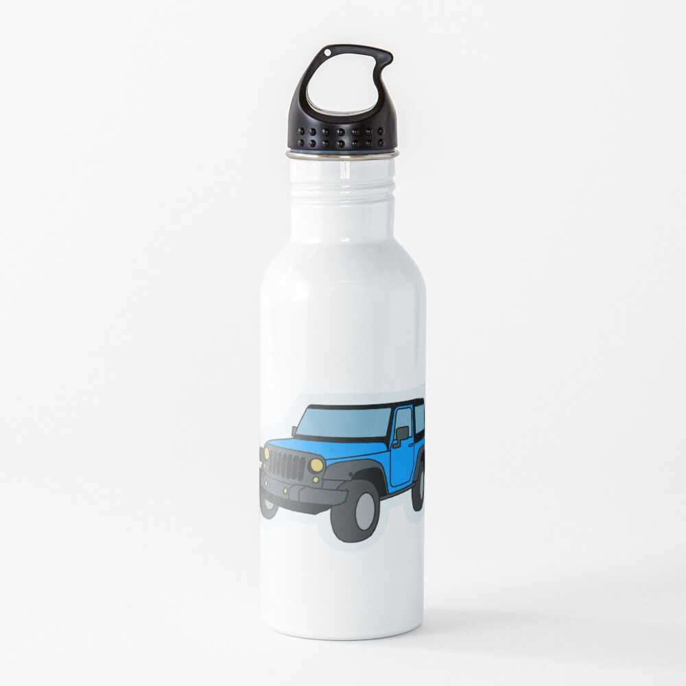 "Blue Jeep" Water Bottle for Sale by SweetEllaDesign Redbubble