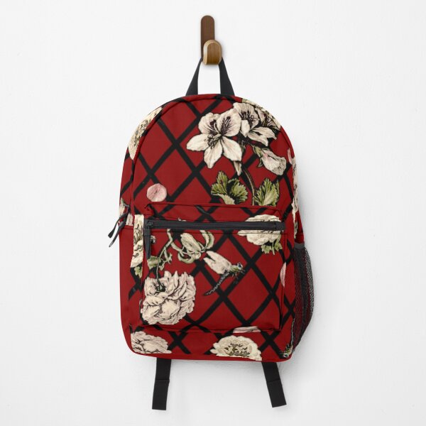 Item preview, Copy of Floral Lattice (Burgundy background) designed and sold by BoneArtPetite.