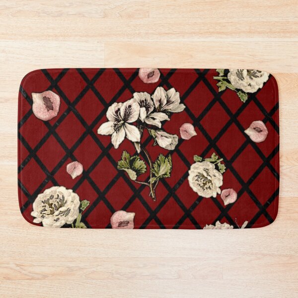 Item preview, Copy of Floral Lattice (Burgundy background) designed and sold by BoneArtPetite.