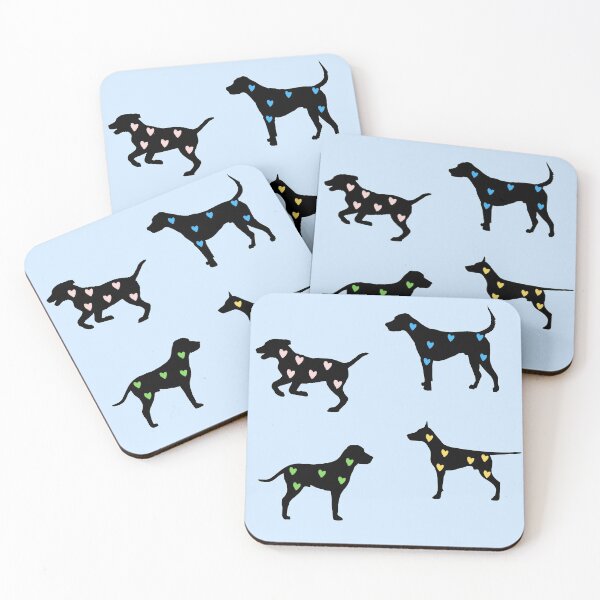 Item preview, Dogs with hearts pattern designed and sold by NinaBetterNot.