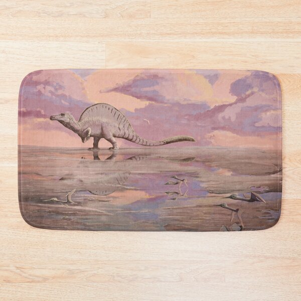 SILICONE DINO BATH MAT - QUARRY BLUE –