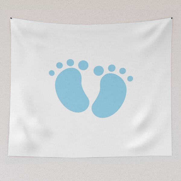 Item preview, Blue Baby Footprints designed and sold by AmandaEveritt.