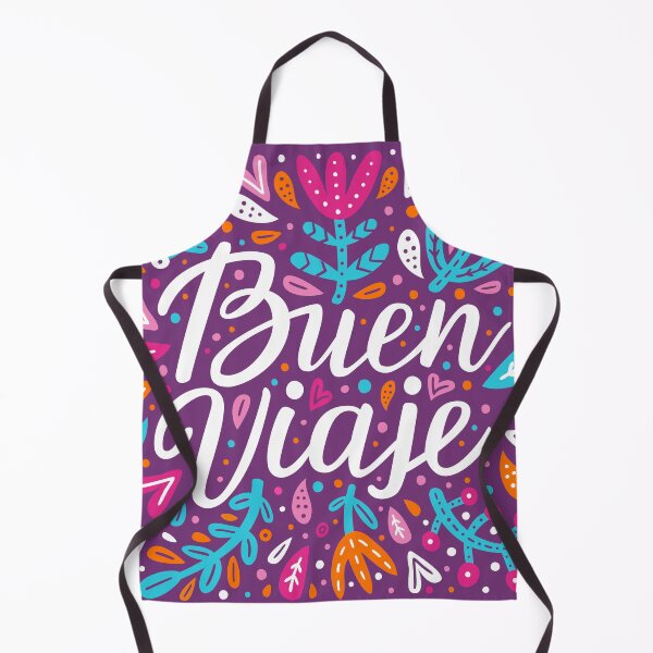 Item preview, Have a nice trip hand drawn lettering inscription in Spanish language. Flower, leaves colourful artwork. designed and sold by AidanShea.