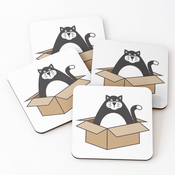 Item preview, Black Cat in a Box designed and sold by RedHangarDesign.