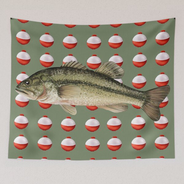 Item preview, Large Mouth Bass with Fishing Bobbers designed and sold by Mehu.