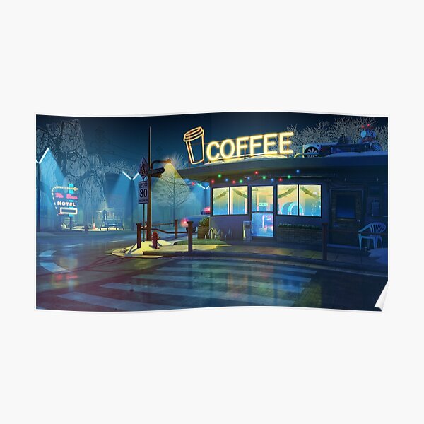 Coffee House Lofi Aesthetic Poster