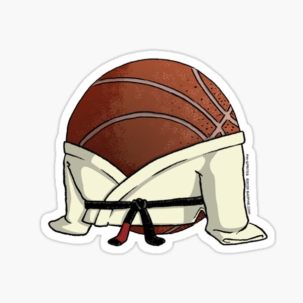 Pin-Sprites - Basketball in a Gi - Color/No-Face Sticker