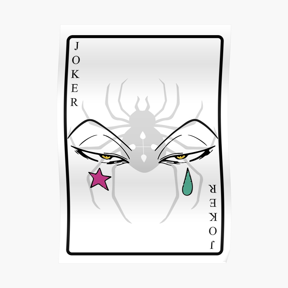 Joker Card Hxh Hisoka Sticker By Nadine Suciu Redbubble