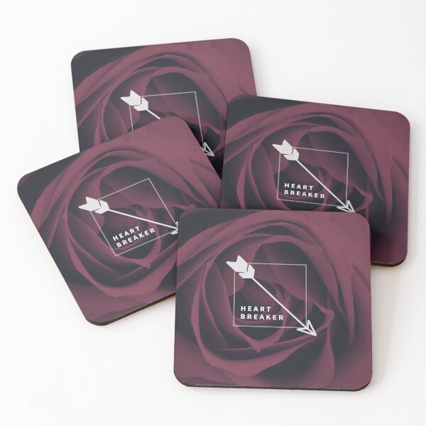 Item preview, Heart Breaker - Dark Red or Black Rose Arrow Square designed and sold by skykarrot.