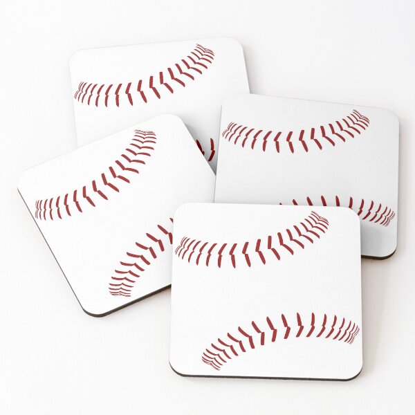 Item preview, Minimal baseball red stitches designed and sold by katzdzynes.