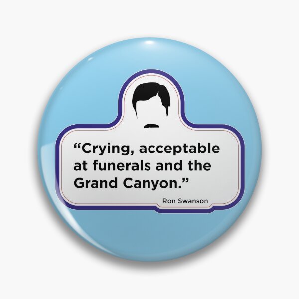 Item preview, Ron Swanson - Crying quote designed and sold by Coops Clothing.