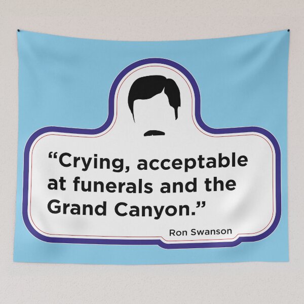 Item preview, Ron Swanson - Crying quote designed and sold by Coops Clothing.