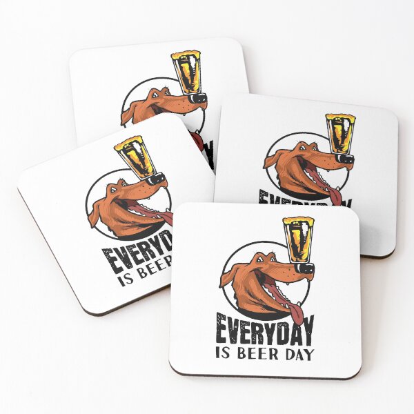 Item preview, Everyday is Beer Day | Dog Drinking designed and sold by Maria Garcia.
