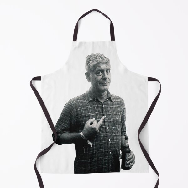 Anthony Bourdain Middle Finger and Beer Apron
