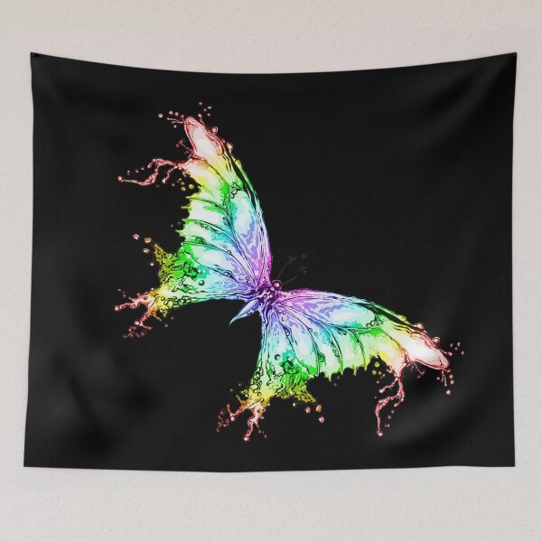 Item preview, Rainbow Butterfly Water Artwork designed and sold by KellyJanosko-bd.