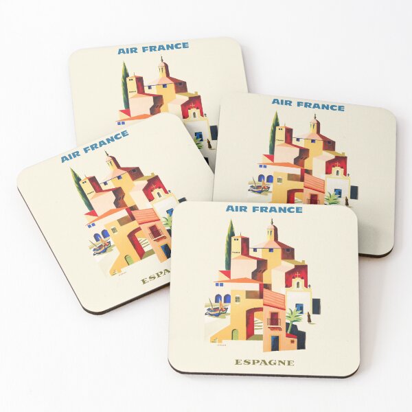 Artikelvorschau, Vintage Espagne Air France Travel by Vernier  entworfen und verkauft von digitalvintage.
