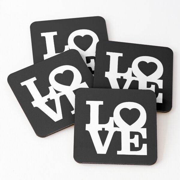 Item preview, Love letters with a heart in O white designed and sold by Two Left Hands Design.