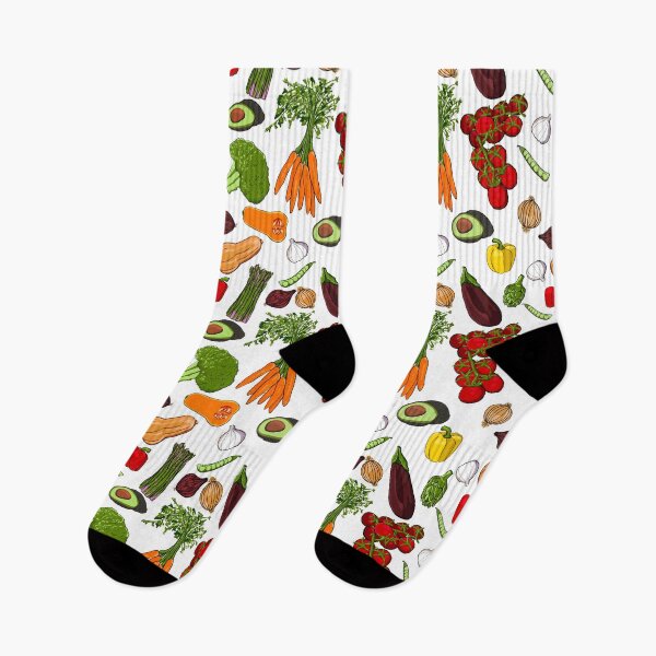 Item preview, A bright vegetable pattern designed and sold by Quick Brown Fox Canada.