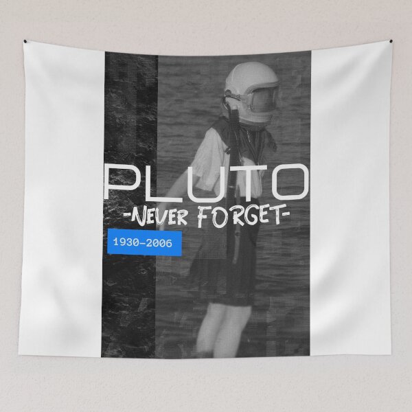 Item preview, Never Forget Pluto Planetary Retro Style Science designed and sold by daybreakagain.