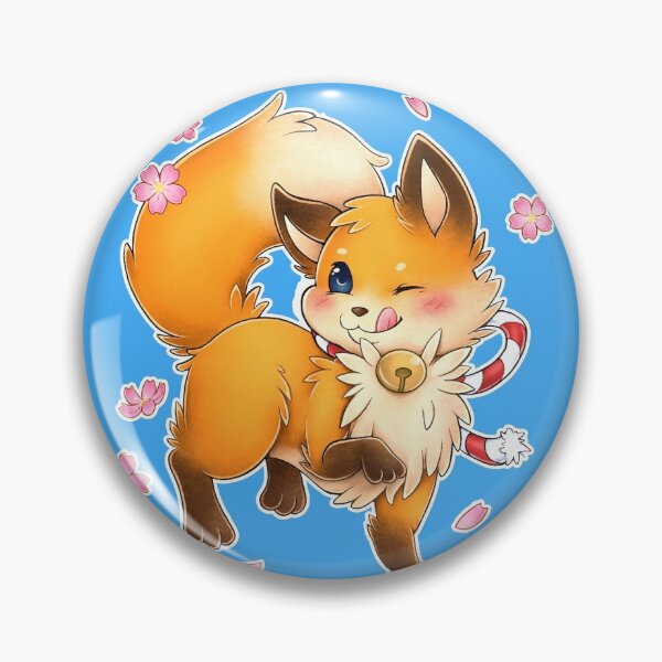 Item preview, Kawaii Kitsune - Japan Fox Sakura designed and sold by YumePeachyPie.
