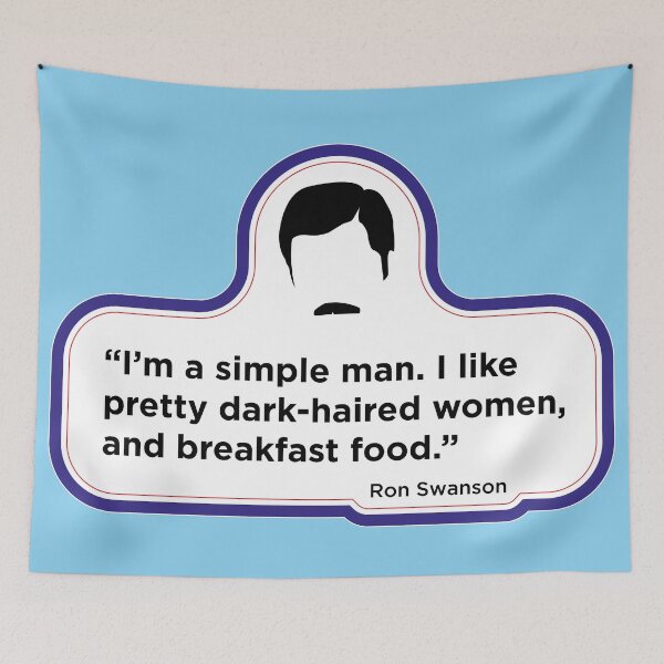 Item preview, Ron Swanson - Simple man quote designed and sold by Coops Clothing.