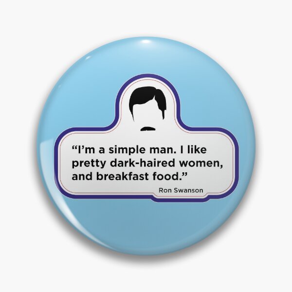 Aperçu de l'œuvre Citation de Ron Swanson - L'homme simple créée et vendue par Coops Clothing.