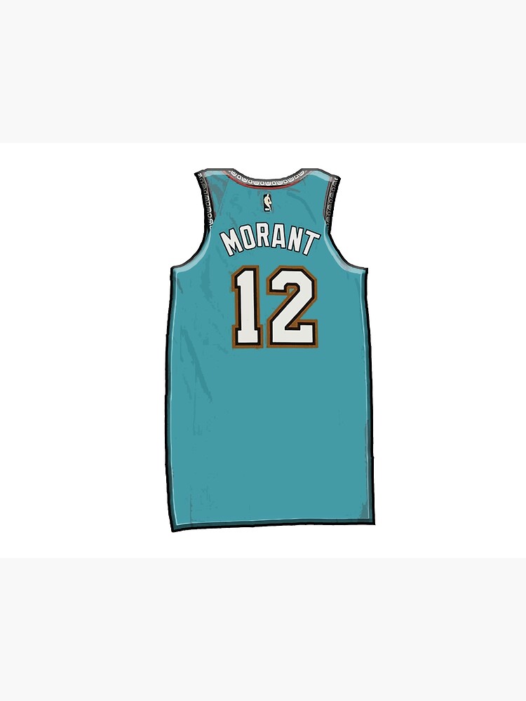 Ja Morant throwback jersey | Art Board Print