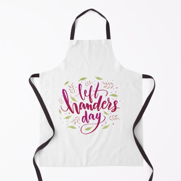 Item preview, The Word 'Left Handers Day' Circled With Delicate Flower s designed and sold by Mahe Jabeen.