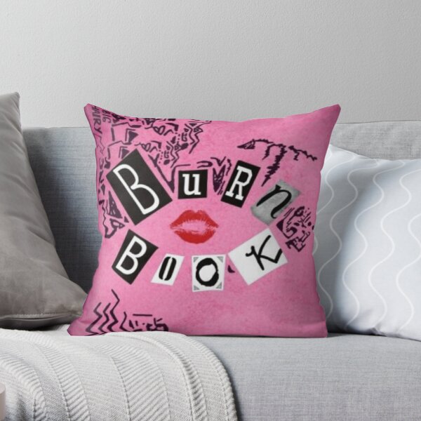 Burn Book Mean Girl Cover Book Throw Pillow – Mpcteehouse: 80s Tees