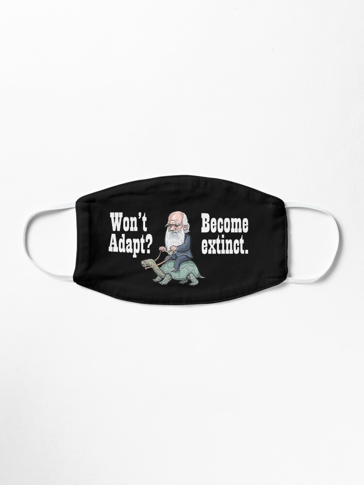 Alternate view of Charles Darwin Mask