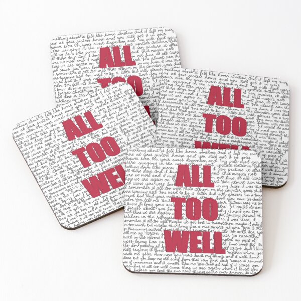 Item preview, All Too Well - full lyrics designed and sold by Erinmoran.