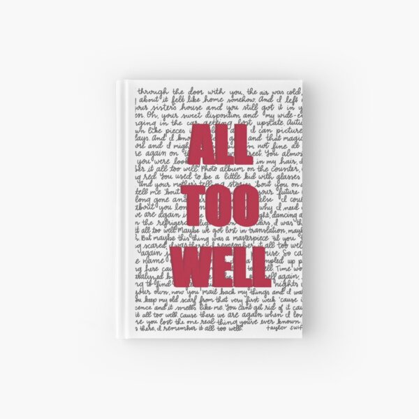 Vista previa del artículo con la obra «All Too Well - letra completa», diseñado y vendido por Erinmoran.