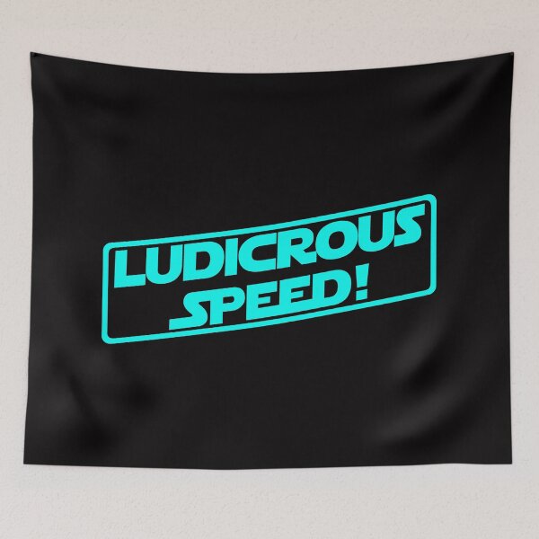 Item preview, Ludicrous Speed! (Cyan Version) designed and sold by DafyddEm.