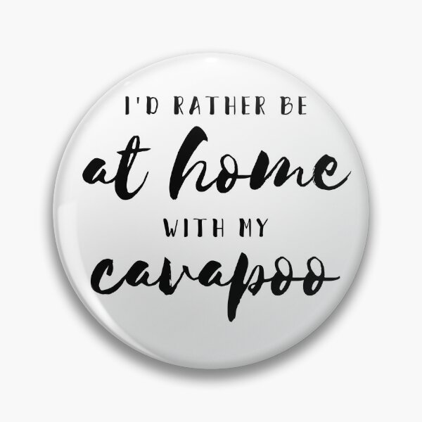 Item preview, I'd rather be at with my cavapoo designed and sold by thecavapootales.