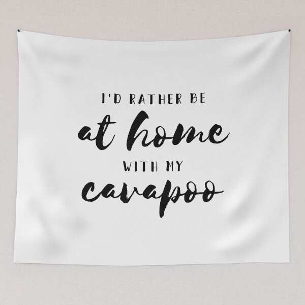 Item preview, I'd rather be at with my cavapoo designed and sold by thecavapootales.