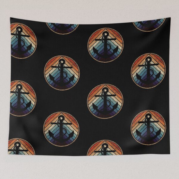 Item preview, anchor sailor retro logo designed and sold by pirminio.