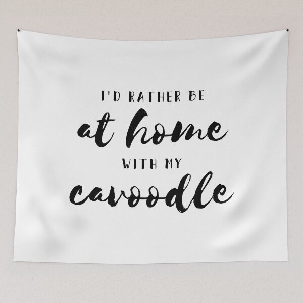 Item preview, I'd rather be at with my cavoodle designed and sold by thecavapootales.