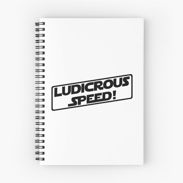 Item preview, Ludicrous Speed! (Black Version) designed and sold by DafyddEm.